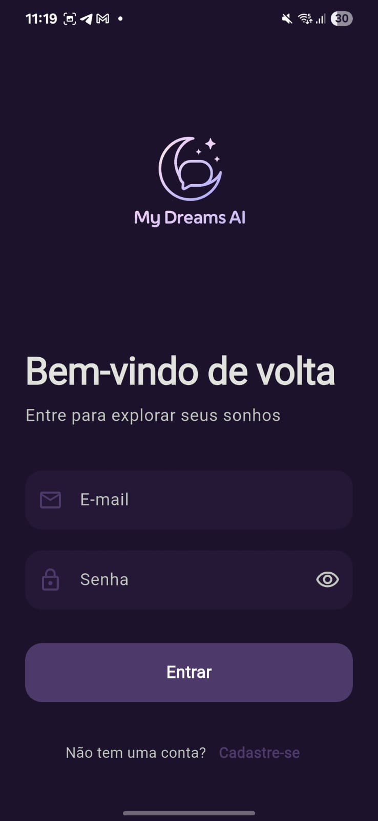 My Dreams AI - Login